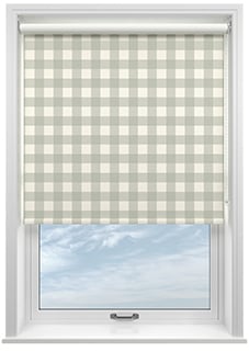 Gingham, Bud Green - Roller Blind